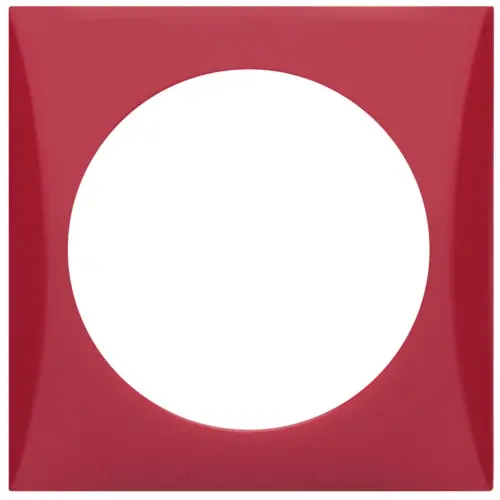 Berker 918272576 Integro Flow afdekraam 1-voudig rood glans