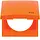 Berker 918282594 Integro Flow afdekraam 1-voudig met klapdeksel oranje glans IP44