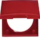 Berker 918282576 Integro Flow afdekraam 1-voudig met klapdeksel rood glans