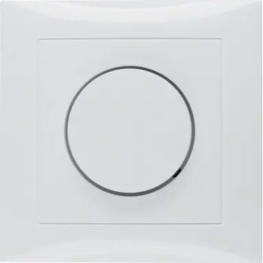 Berker 11308989 dimmerknop draaidimmer met vast afdekraam S1 wit glans