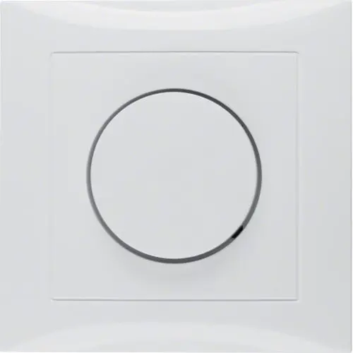 Berker 11308989 dimmerknop draaidimmer met vast afdekraam S1 wit glans