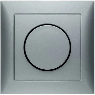 Berker 11309939 dimmerknop draaidimmer met vast afdekraam S1 aluminium mat