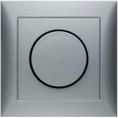 Berker 11309939 dimmerknop draaidimmer met vast afdekraam S1 aluminium mat