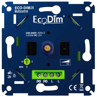 EcoDim ECO-DIM.11 multicontrol LED dimmer 0 - 250 Watt RC