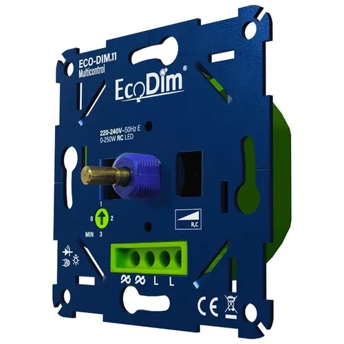 EcoDim ECO-DIM.11 multicontrol LED dimmer 0 - 250 Watt RC