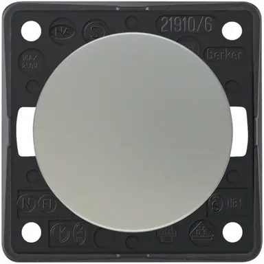 Berker 936562528 Integro Flow wisselschakelaar 10 AX mat chroom