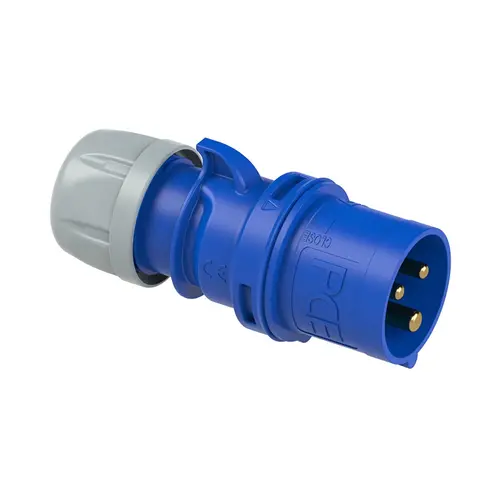 PCE 013-6V CEE-contactstop 3-polig 16A 230V blauw 6h IP44