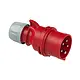 PCE 025-6V CEE-contactstop 32A 400V 5-polig rood 6h IP44