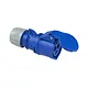 PCE 213-6V CEE koppelcontactstop 16A 200-250V 3-polig blauw 6h IP44