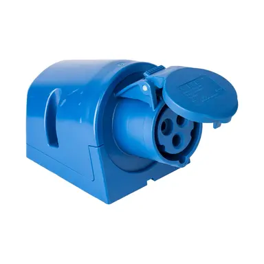 PCE 113-6BV wandcontactdoos CEE 3-polig 16A 230V klokstand 6h IP44 1xM25