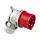 PCE 8015-6V CEE-contactstop haaks 5-polig 16A 6h rood IP44