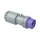 PCE 072V CEE-contactstop 2-polig 32A 20-25V IP44 violet