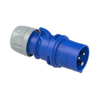 PCE 023-6V CEE-contactstop 32A 230V 3-polig blauw 6h IP44