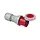 PCE 245-6 CEE koppelcontactstop 125A 400V 5-polig rood 6h