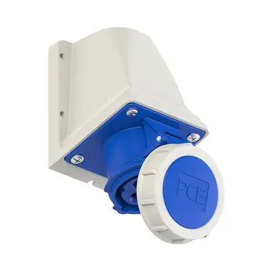 PCE 1132-6V wandcontactdoos CEE 3-polig 16A 230V klokstand 6h IP67
