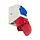 PCE 9225-6V combinatie wandcontactdoos CEE 5-polig 32A 400V rood 6h en 230V blauwe wcd 10A IP44