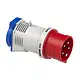 PCE 9433020 verloopadapter 230V WCD naar CEE 16A 5-polig 400V 6h rood IP44