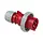 PCE 0242-3V CEE-contactstop 32A 4p Rood 3h