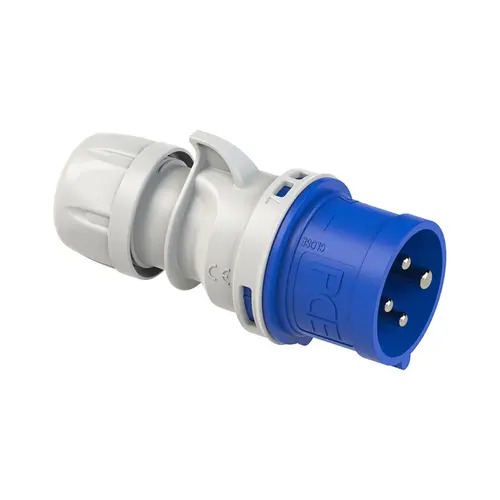 PCE 014-9V CEE-contactstop 4-polig 16A 230V Blauw 9h IP44