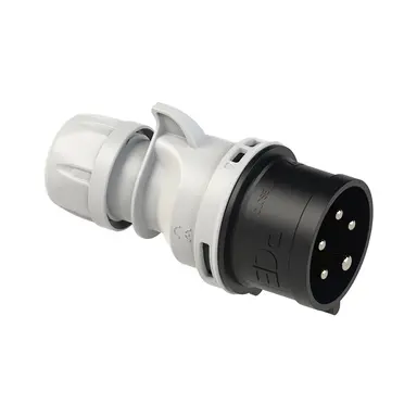 PCE 025-7V CEE-contactstop 32A 500V 5-polig zwart 7h IP44