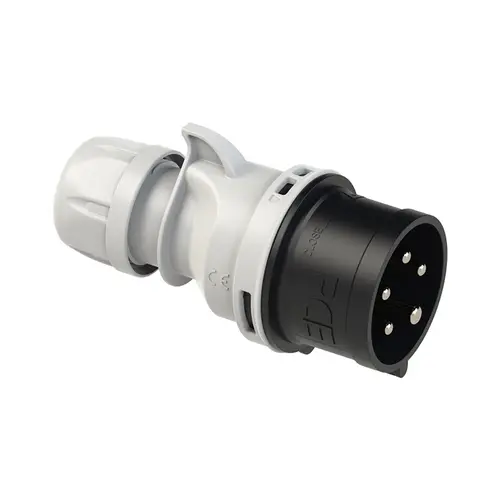 PCE 025-7V CEE-contactstop 32A 500V 5-polig zwart 7h IP44