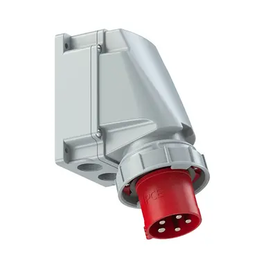 PCE 535-6 wandcontactdoos CEE 5-polig 63A 400V 6h IP67 rood