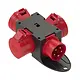 PCE 9430411 CEE-contactdoos verdeler 3x 16A 5-polig 400V met ophanghaak