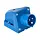 PCE 513-6BV toestelcontactdoos CEE 3-polig 16A 230V schroefklemmen IP44 1xM25