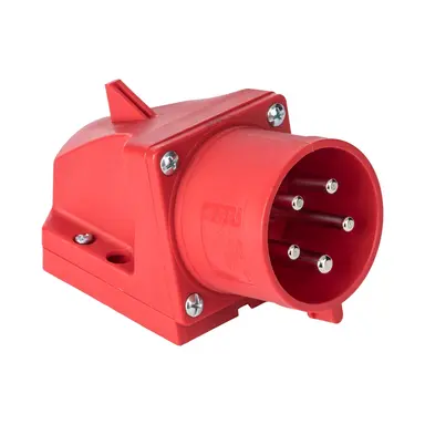 PCE 525-6RV CEE opbouw toestelcontactdoos 32A 5-polig 400V 6H rood IP44