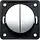 Berker 936752518 Integro Flow serie impulsdrukker 2x maakcontact glanzend chroom