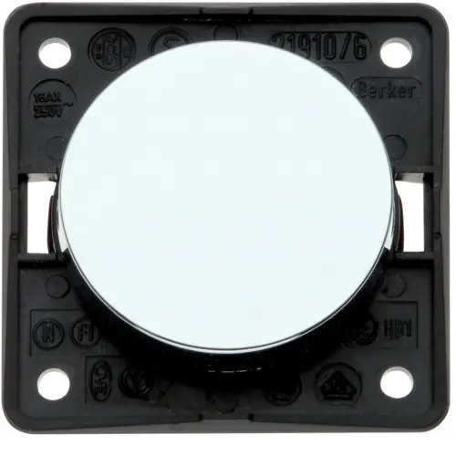 Berker 936712518 Integro Flow pulsdrukker maakcontact glanzend chroom