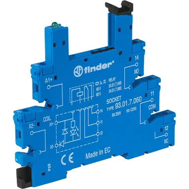 Finder 93.01.7.024 relaisvoet 5-pins