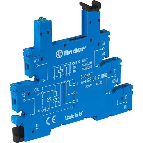 Finder 93.01.7.024 relaisvoet 5-pins