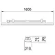 Gewiss GWS3258PL Smart 3 LED waterdicht TL-armatuur 50W 4000K 160 cm opaal IP66