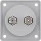 Berker 845632506 Integro Flow TV/SAT-antennewandcontactdoos grijs mat