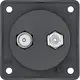Berker 845632503 Integro Flow TV/SAT-antennewandcontactdoos zwart mat