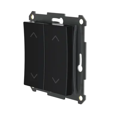 Plejd WPH-01-A-55B draadloze pulsdrukker 1- of 2-voudig met pijlsymbolen zwart