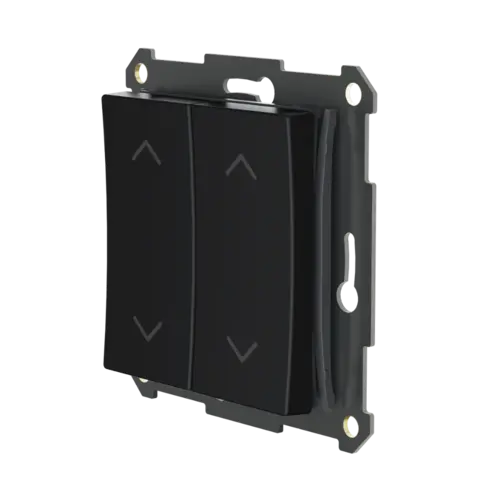 Plejd WPH-01-A-55B draadloze pulsdrukker 1- of 2-voudig met pijlsymbolen zwart