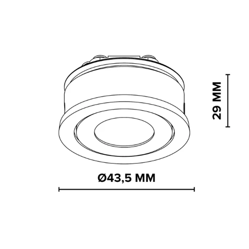 Klemko LCB-IBM-W-NW Lumiko Lumiko Verona COB LED module 3,1W/350ma 4000K wit 863572
