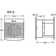 Xpelair WX 12 wand afzuigventilator 230v 434x434mm 1715m3