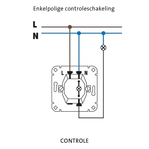 Kopp 504600007 controleschakelaar met N-klem