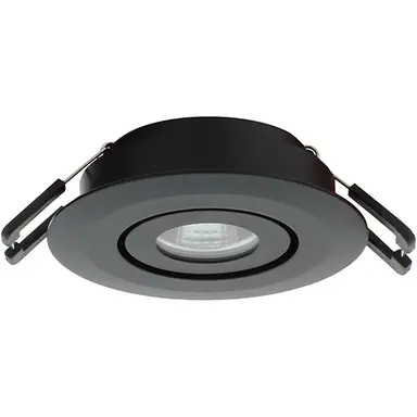 Klemko LCB-SPOT-62R-EWW-ZW Lumiko 863718 Siena COB LED richtbare inbouwspot 3,1W/350ma 2700K zwart