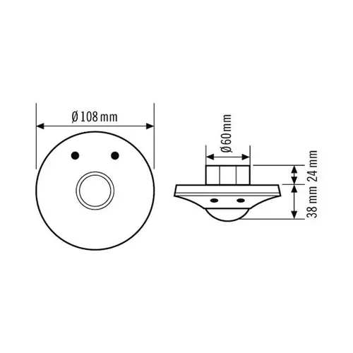 Esylux PD-ATMO 360I/8 A KNX plafondaanwezigheidssensor pd-