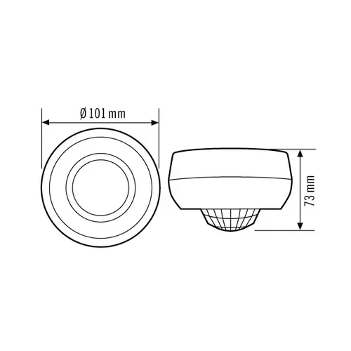 Esylux PD 360/24 BASIC IP54 plafondaanwezigheidssensor pd