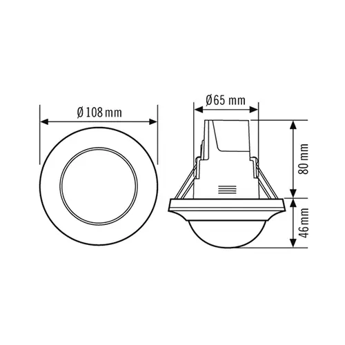 Esylux COMPACT PD-C 360BT/8 plafondaanwezigheidssensor pd-