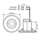 Esylux MD-FLAT 360I/8 RW WA plafondbewegingsmelder md-flat