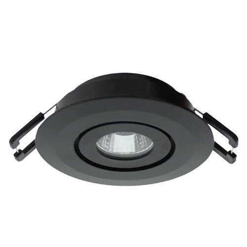 Klemko LCB-SPOT-62R-WW-ZW Lumiko Siena COB LED richtbare inbouwspot 3,1W/350ma 3000K zwart