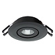 Klemko LCB-SPOT-62R-WW-ZW Lumiko Siena COB LED richtbare inbouwspot 3,1W/350ma 3000K zwart
