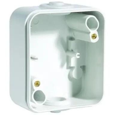 PEHA 601.02 WAB DO opbouwbak 1-voudig voor spatwaterdicht IP54 wit