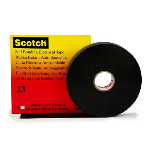 3M T23 19X9.1 SMAL tape 19 mm x 9 meter d=0,8 mm zwart